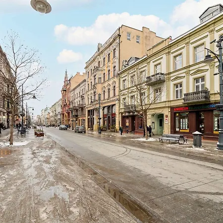 Apartament W Sercu Lodzi Piotrkowska Balkon & 2 Sypialnie By Renters